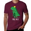 Tree Rex Funny Dinosaur Christmas Tree T Rex T-Shirt graphic shirts anime summer top sports fans cotton t shirt men