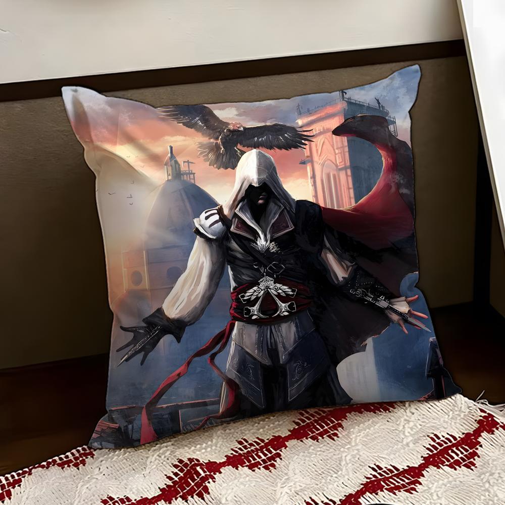 AAssassins GameCreed SShadows Cushion Cover Reversible Soft Durable Pillow Cover Home  Car MultiScene Use for Daily Comfort