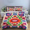 Floral mandala with leaves. Bedding sets Duvet cover sets Duvet covers Pillowcases(1 * Duvet Cover 2 * Pillowcases without duvet insert)