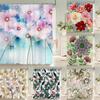 3d Printing Flowers Shower Curtains Bathroom Curtain Waterproof With Hooks Polyester Cloth 180x240cm Bath Home Decor Screen