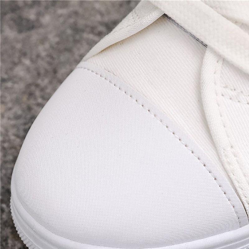 Old Beijing Cloth Shoes Women's Canvas Small White Shoes Shallow Mouth Student Skate Shoes Pregnant Women's Casual Mom's Shoes
