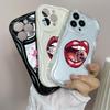 LZ20 Lips Kiss Design Clear Soft Wave Phone Cases for Samsung S24 S23 Ultra S20 FE A54 A14 A52s A51 S10 Huawei Honor 90 Protection Back Cover
