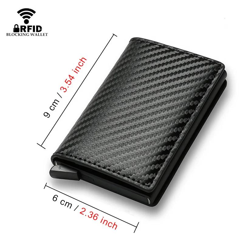 Men Credit Card Holder Wallet Slim Aluminum Men Wallet ID Credit Card Holder Mini Wallet Automatic Pop Up Bank Card Case