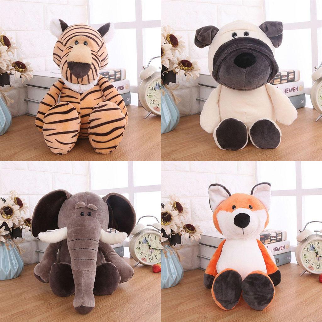 Cute Design Jungle Animal Plush Toy Ideal Home Decoration Entertainment Companion