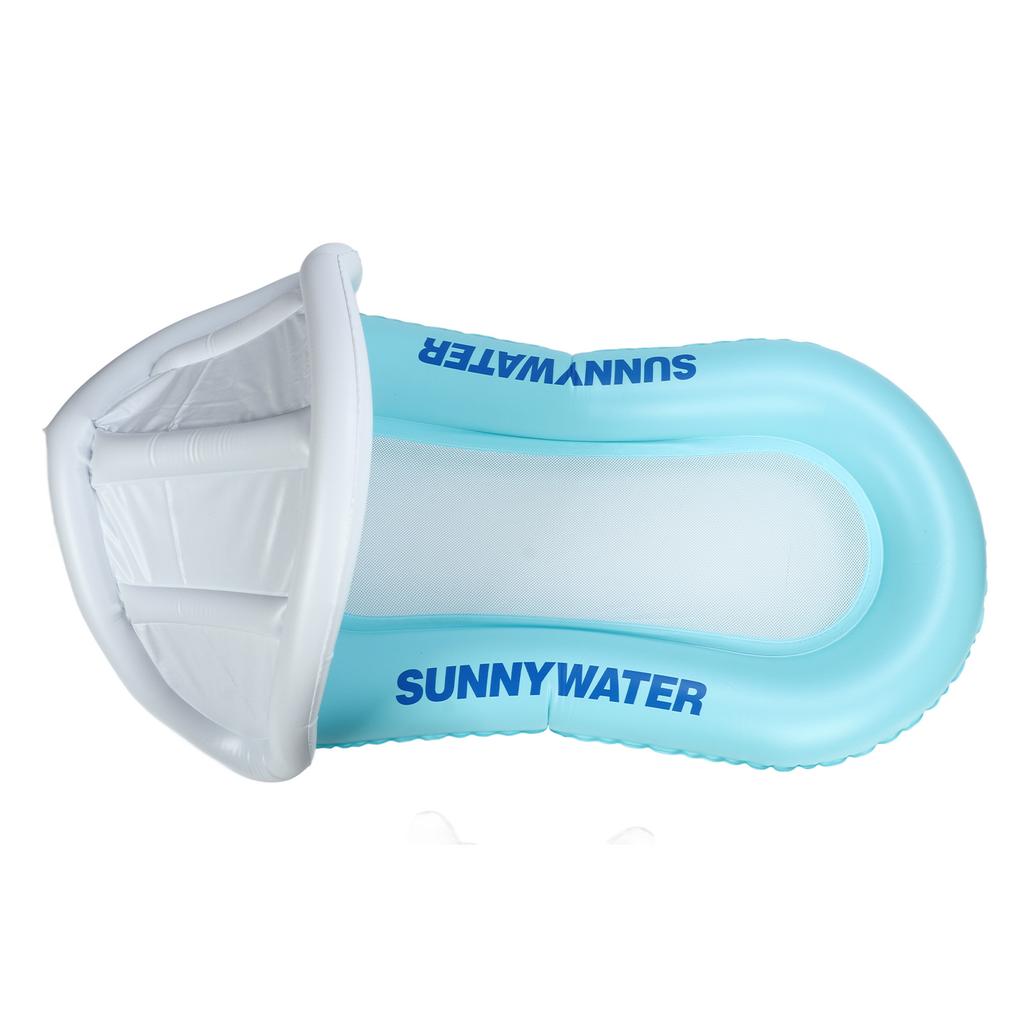 Inflatable Float with Shed PVC and Nylon Thicken Inflatable Pool Lounger Float for Man Woman