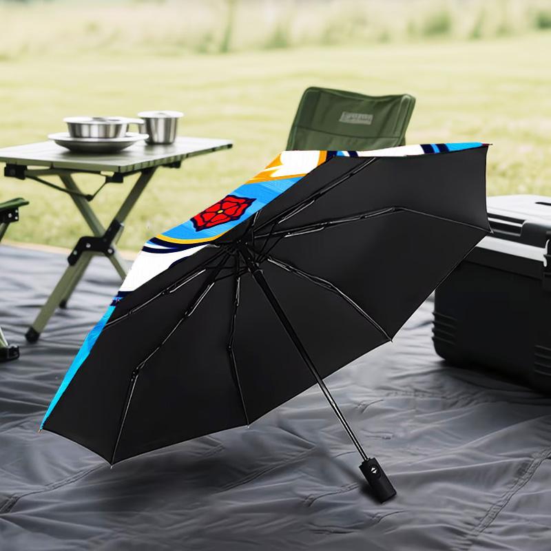 1PC Manchester City F.C Printed Umbrella Folding umbrella, automatic umbrella 8-Frame for Travel, camping Fan gifts Christmas Gifts