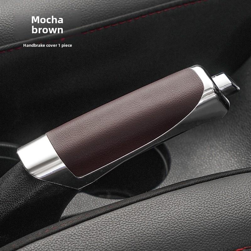 Чехол на ручник автомобиля Черный/Красный/Коричневый Автомобильные Рукоятки Ручника Защитный Декор Салона Ракушка Аксессуары Универсальный Стиль