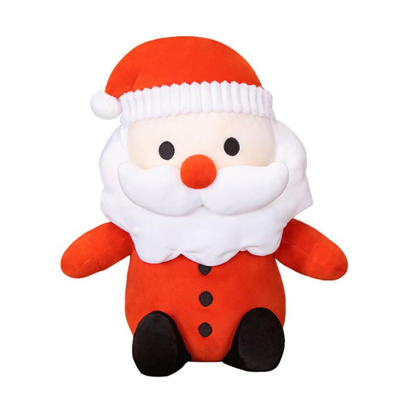 Short Plush Toy Cute Santa Claus Snowman Doll Child Comfort Pillow Christmas Gift For Boys Grils