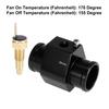 X AUTOHAUX Car Engine Temperature Sensor Switch Radiator Hose Fitting Adapter Hose Diameter 32mm 170'F ON-155'F Off 1 Set