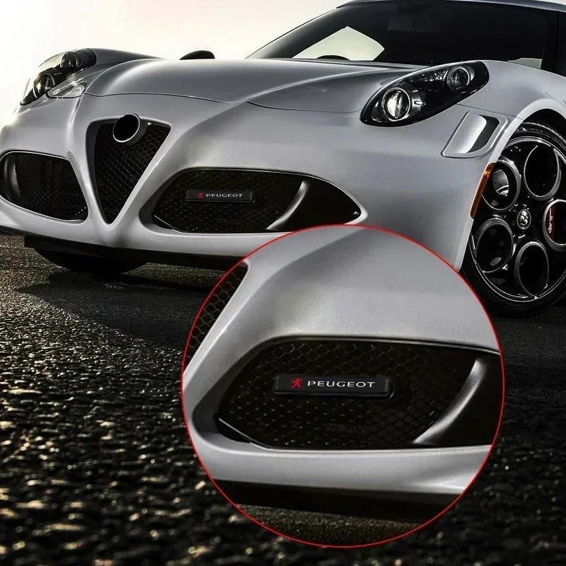 2026 Горячая Автомобильная Наклейка Автомобильная Декоративная Подсветка Светодиодная Передняя Решетка Капота Эмблема Значок Декор Для Peugeot 206 307 308 3008 207 208 407 408