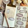 Цветочный Космос Белая Серия Ретро Журналинг Наклейки-Этикетки