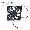 DC 5V 12V 24V 8015 8cm 80mm fan 80x80x15mm 2pin xh 2.54 cooling fan sleeve for router chassis power supply for 3D printer