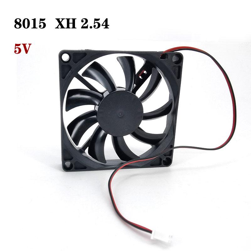 DC 5V 12V 24V 8015 8cm 80mm fan 80x80x15mm 2pin xh 2.54 cooling fan sleeve for router chassis power supply for 3D printer