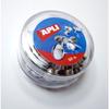 Round Push Pins - APLI - Nickel-plated Steel - Box of 50 - Round Head - Mixed