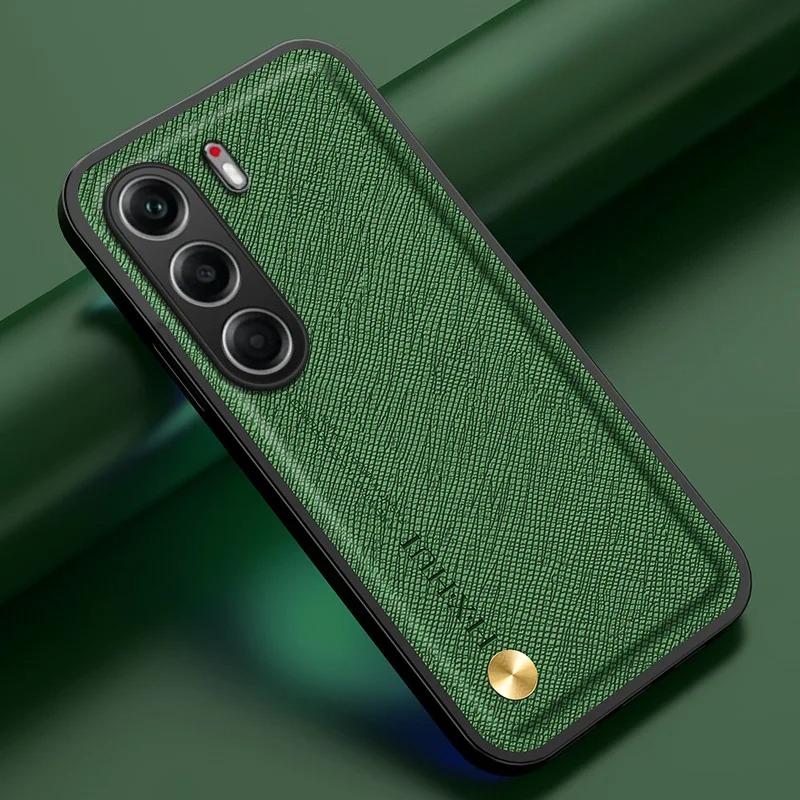 Автомобильный магнитный держатель Противоударный чехол Для Tecno Camon 40 Pro 5G Кожаная текстура Защитная крышка Для Infinix Note 50 Pro+ 40 Pro