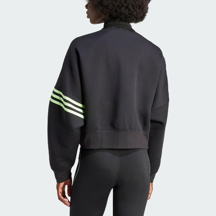 Adidas Оригинальная спортивная свободная куртка Neuclassics Track Top Color Block, женская куртка черного цвета IU2505