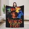 Wings of Fire Warm Soft Blankets  Kids Adult Plush Throw Blanket Comfortable Couch Chair Flannel Bedspread Sofa Bed Cover