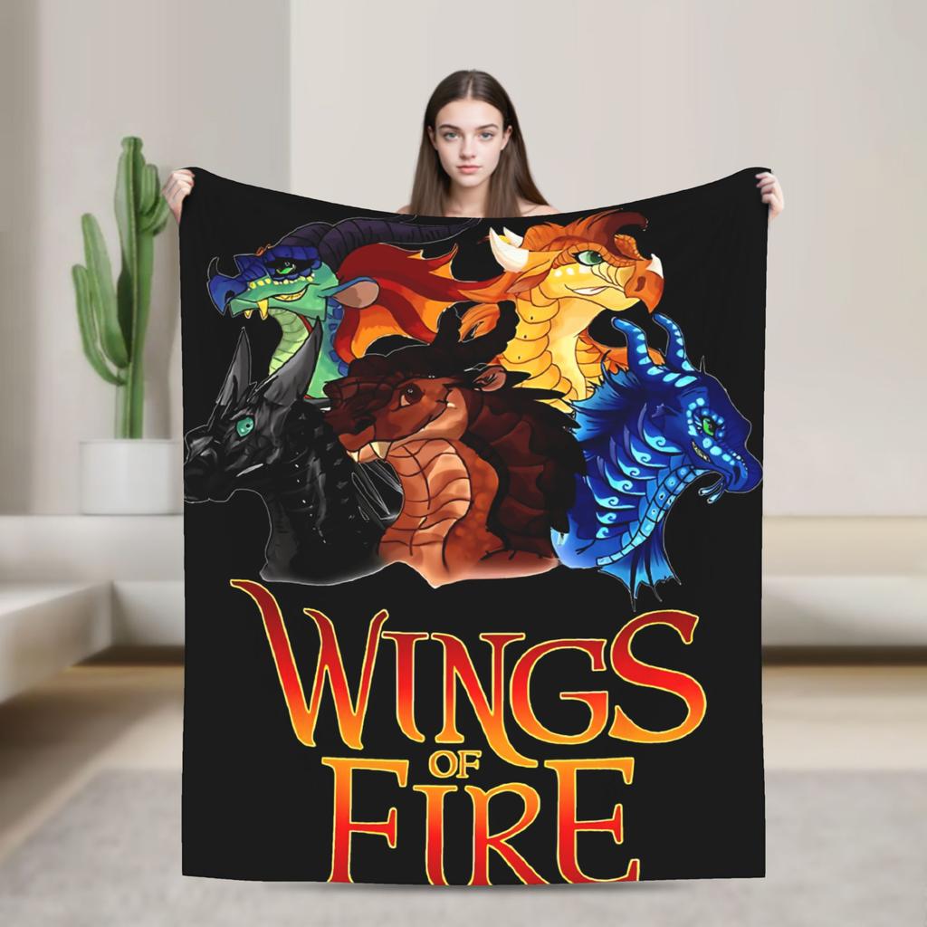 Wings of Fire Warm Soft Blankets Kids Adult Plush Throw Blanket Comfortable Couch Chair Flannel Bedspread Sofa Bed Cover