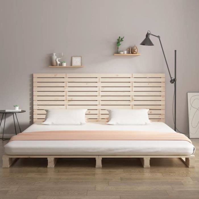 VidaXL Wall-mounted Headboard 186x3x91.5 Cm Solid Pine Wood 824703