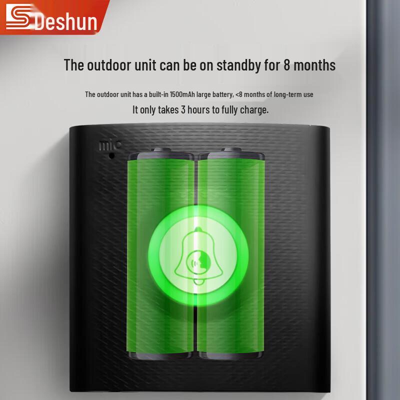 DESHUN H9A Wireless Two-Way Intercom Doorbell System
