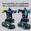 Childrens Inertia Transforming Car Toy With Onebutton Morphing For Boys And Developmental Play