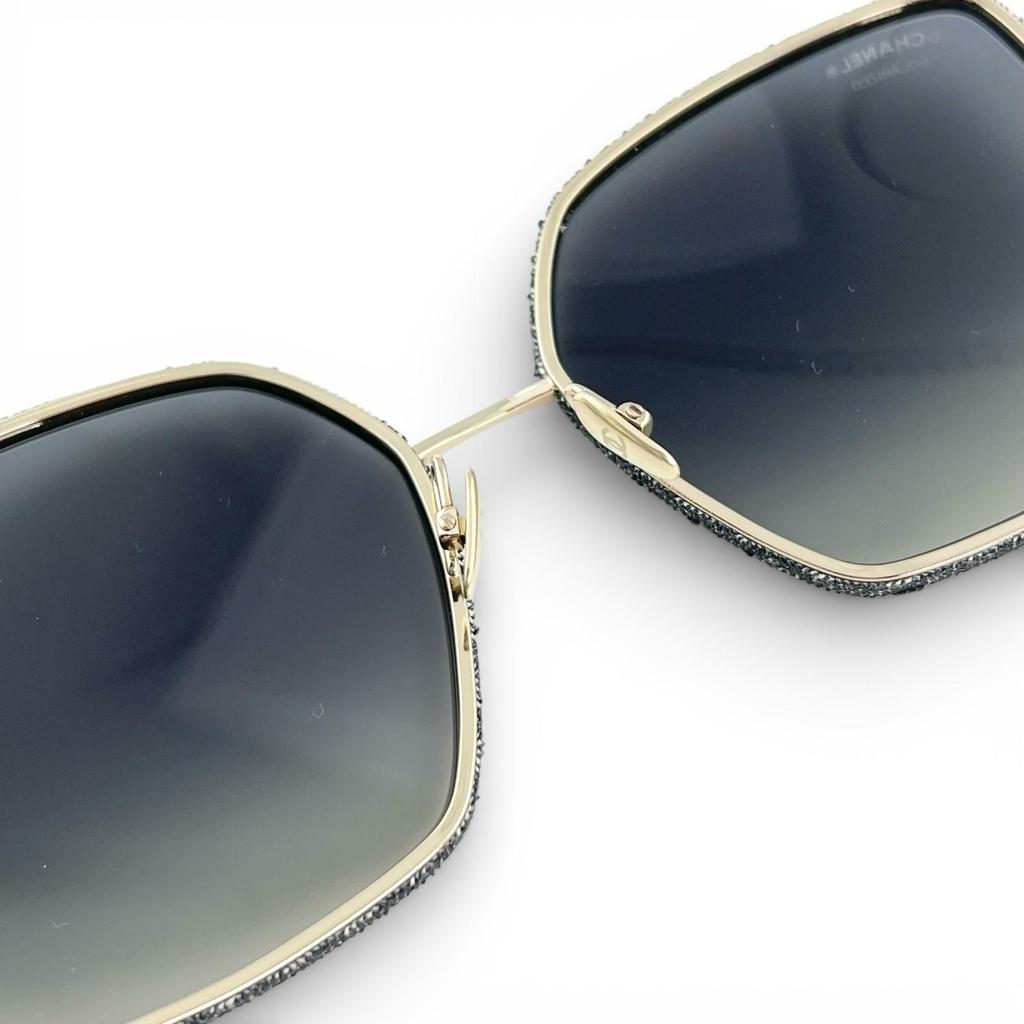 Great CHANEL sunglasses Current model: COCO Mark Square Shape black denim 4288-Q Used