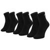 Skechers 3PPK Unisex Mesh Ventilation Quarter Socks, Unisex Black Socks
