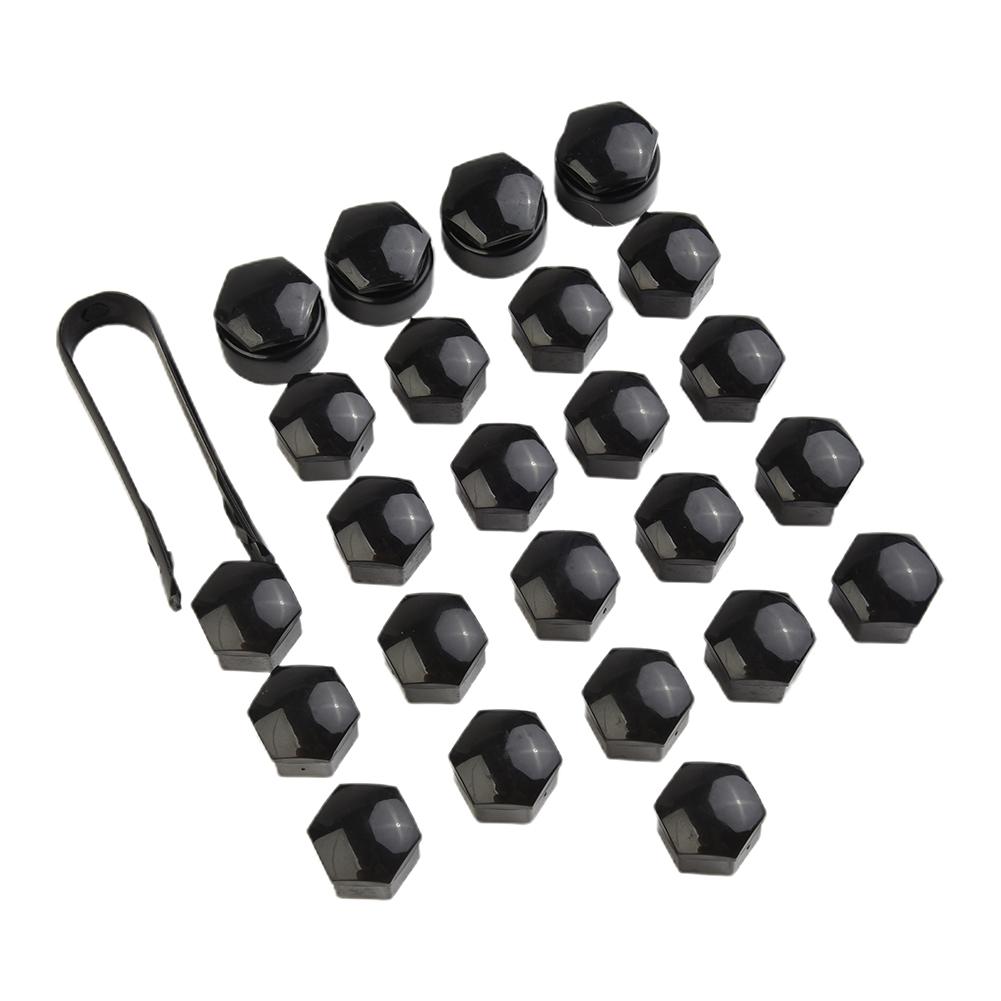 Колпачок гайки колеса колеса 17MM 24X Черный пластиковый колпачок гайки