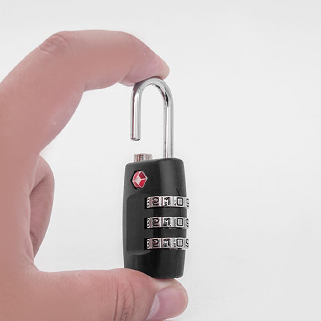 TSA Approved Luggage Locks Practical Suitcase Locks Travel Locks 3 Digit Combination Padlocks for Travel Bag Lockers Gym