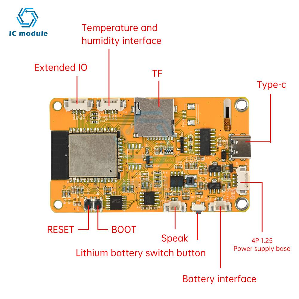 ESP32 2,4-дюймовый 240 * 320 Емкостный Сенсорный Дисплей Type C WiFi BT Плата Разработки Умный Дисплейный Экран