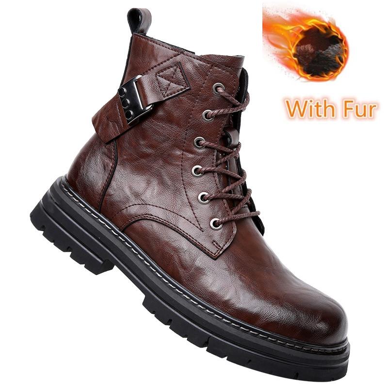 Мужские ботильоны в британском стиле, удобные кожаные мужские зимние ботинки для снега, ретро-ботинки с боковой молнией, модные мужские ботинки «Челси»