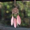Cabijou Car Mini Dream Catcher, Pink, 1 piece,Korean Car Acc