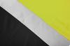 Warning T-shirt, dark bottom, yellow, size M
