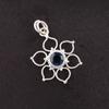 Sisters Day Deal Round London Blue Topaz Gemstone 925 Silver Handmade Pendant PP-18-6