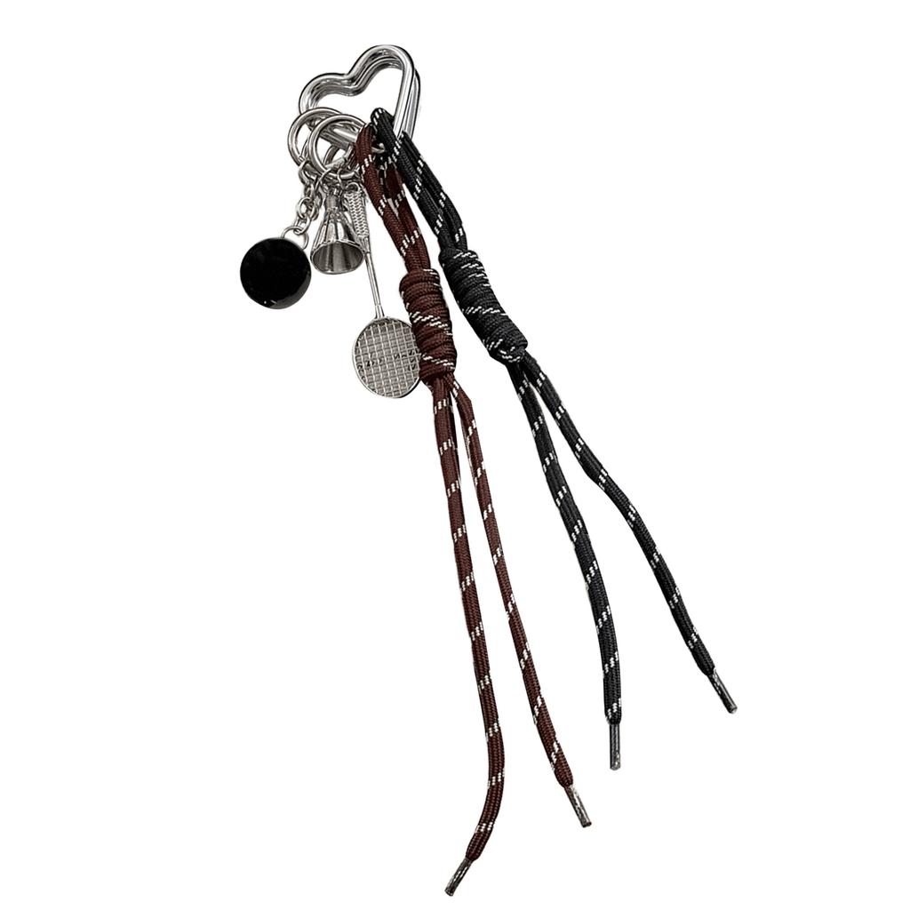 Рюкзак-шарм в корейском стиле с дизайном бадминтона для спортсменов и студентов, практичный брелок из сплава, модный кулон для сумки