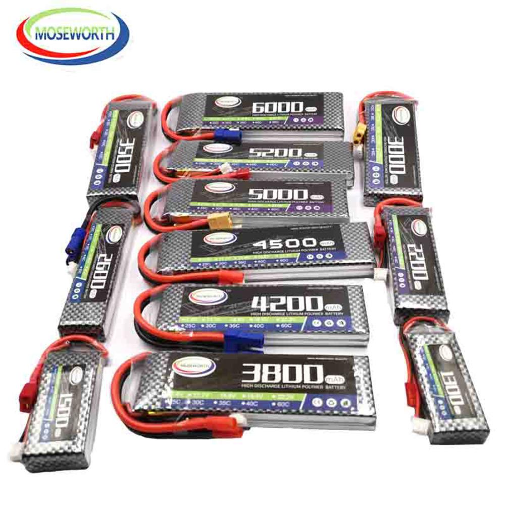 2S 7.4V 1300 1800 2200 3000 3800 4200 4500 5200 6000 мАч 30C 40C 60C LiPo Аккумулятор для игрушек для RC Самолета Вертолета Дрона Машины
