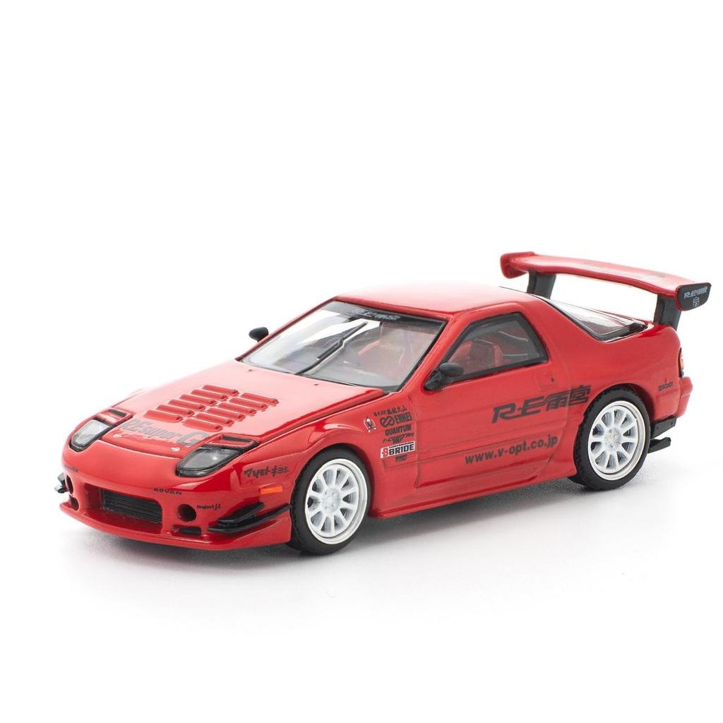 Genesis Company POP RACE 1/64 Mazda RX-7 FC3S RE Amemiya Глянцевый Красный Литой Модель Автомобиля PR640343
