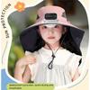 USB Charging Children's Solar Fan Hat Waterproof Sunshade Fan Cap Portable Summer Cooling Hat  Boys