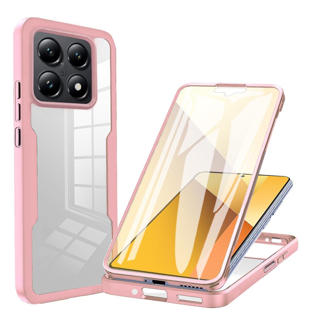 360 ° Full Body Protection Transparent Phone Case for Xiaomi 14 13 13T 12 12X 12T 11 11i 11X 11T Ultra Pro Lite Shockproof Cover