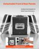VEVOR 6U Rack Case, 310 mm Depth, Server Rack Cabinet Shallow with ABS Construction, Heavy Duty Recessed Twist Latches