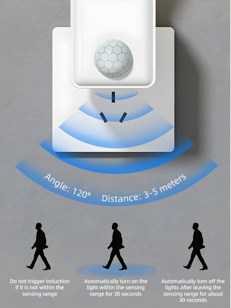 База светодиодной лампы E27 Вилка EU/US С датчиком движения PIR Радарная индукционная Патрон для лампы Адаптер-конвертер Регулируемый