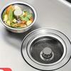 Kitchen Sink Strainers With Handle Stopper Sink Drain Basket Stainless Steel Mesh Filter Waste Hole Trap Strainer
