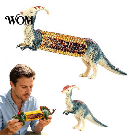 Novelty Corn Holders Dinosaur Fork, with Durable PLA Handles And Stainless Steel Fork Pins, Heat Protection Holders, for BBQ Picnic Parties