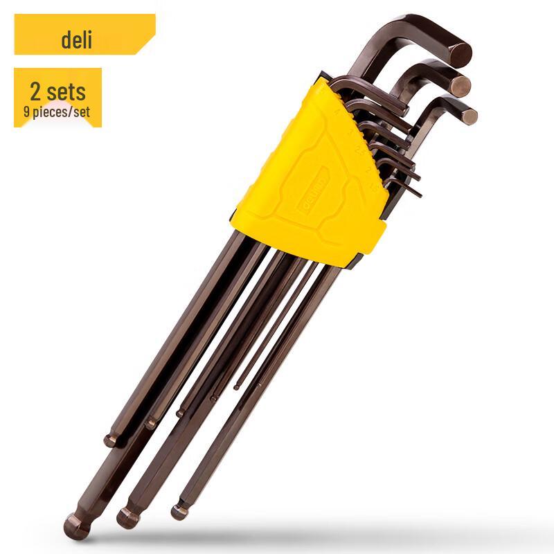 Deli Extra Long Ball-End Hex Key Set