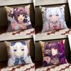 Аниме NNekopara Наволочка Двусторонняя Мягкая Прочная Наволочка для Подушки Дом Автомобиль Многоцелевое Использование для Ежедневного Комфорта
