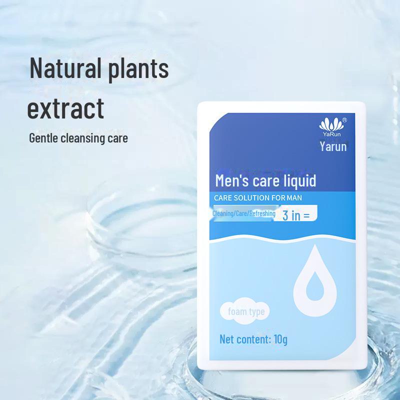 Yarun Мужская портативная пенящаяся жидкость для ухода за интимными частями, 1500 мл/коробка
