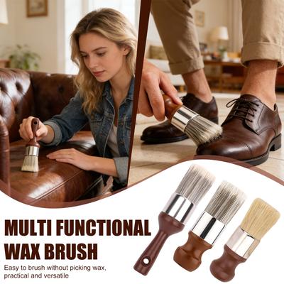 Щетка-аппликатор для бальзама для кожаной мебели, 2 стиля, эргономичная щетка для чистки кожаной мебели, инструмент для нанесения бальзама и воска для домашней полировки