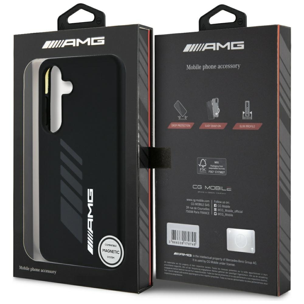 AMG Oversize Rhombs MagSafe Case for Samsung Galaxy S25 Black