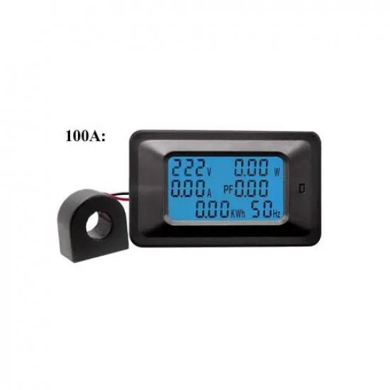 AC110-250V 20A 100A Цифровой вольтметр-амперметр LCD Тестер мощности Измеритель энергии Ампер-вольт Ваттметр Тестер Детектор