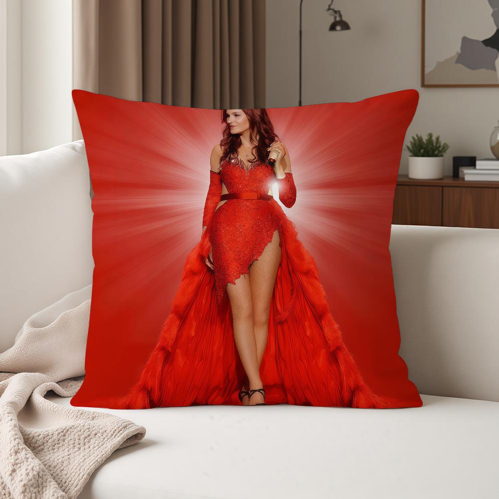 Singer Aandrea Berg Live Die Tournee Pillow Case Suitable For Bedrooms Living Rooms Cars Home Decoration